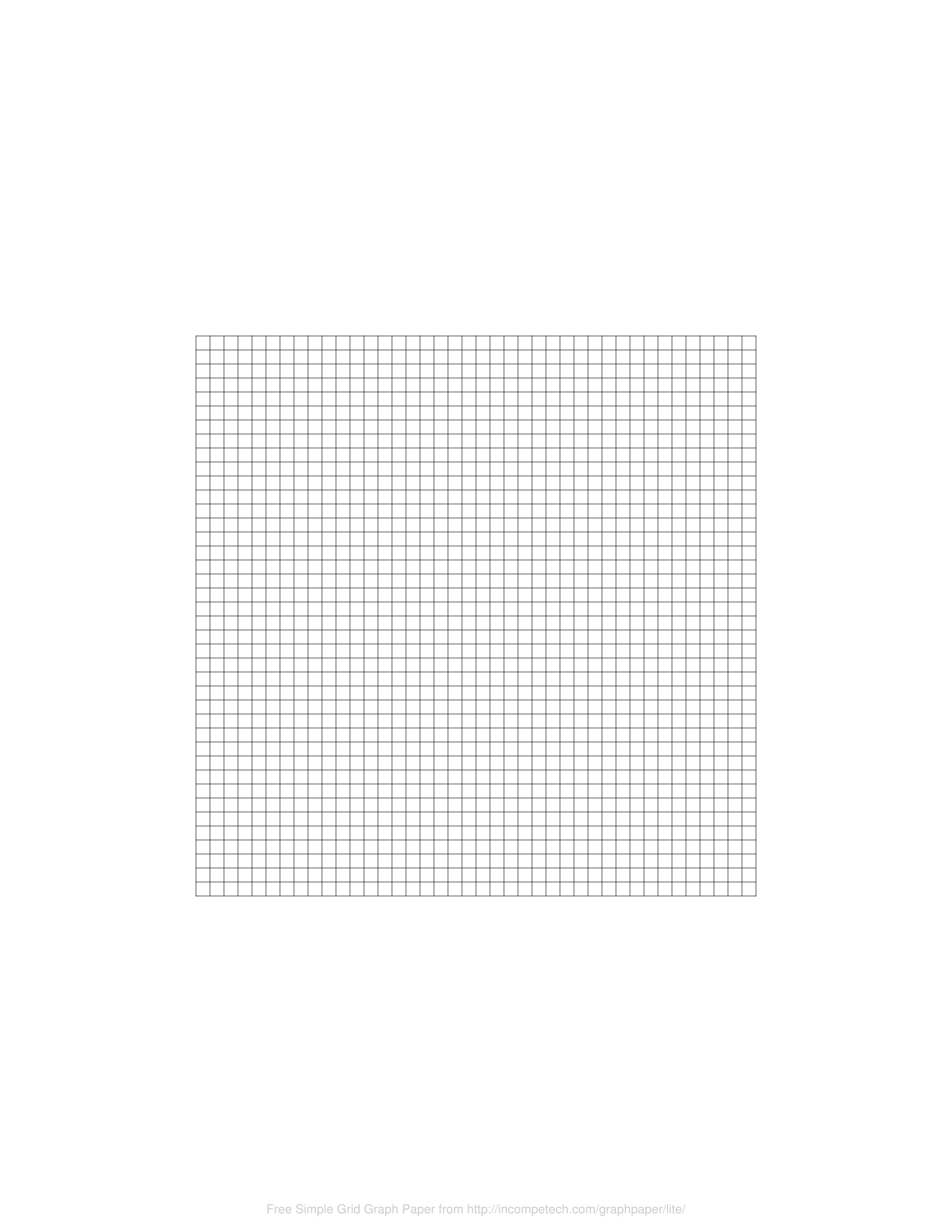 Free Printable Large Square Graph Paper