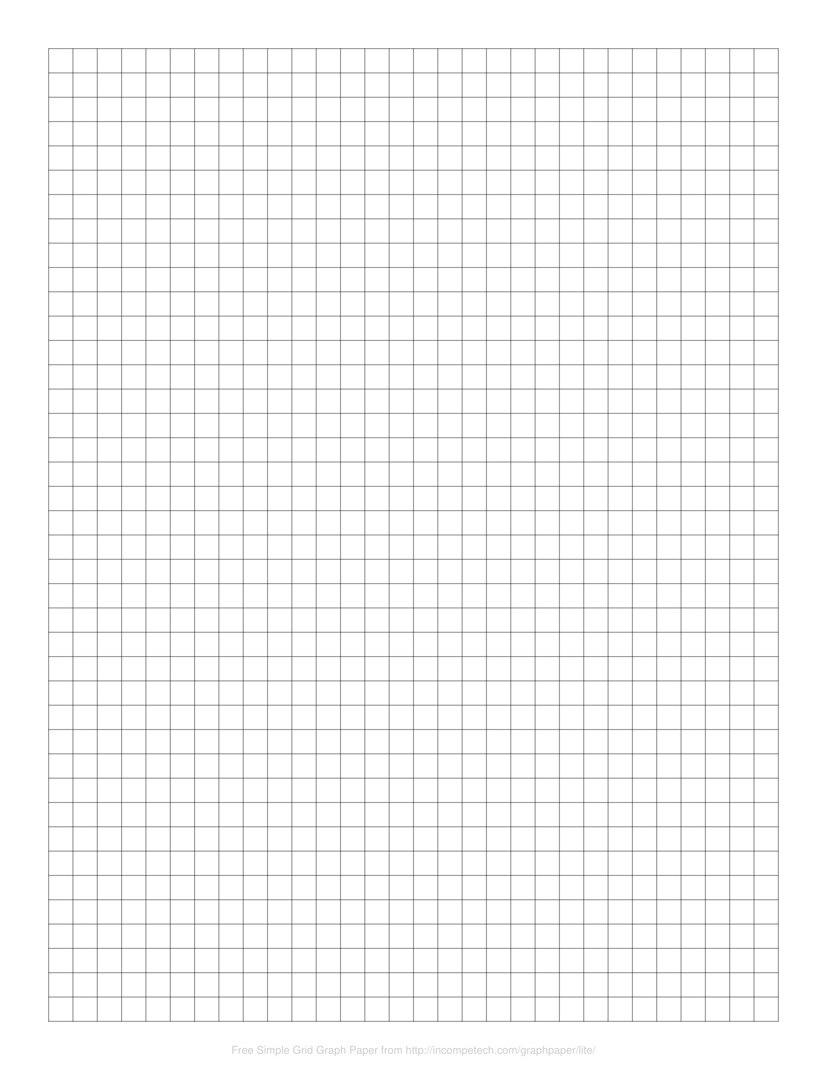 Printable Graph Paper Free 50x50