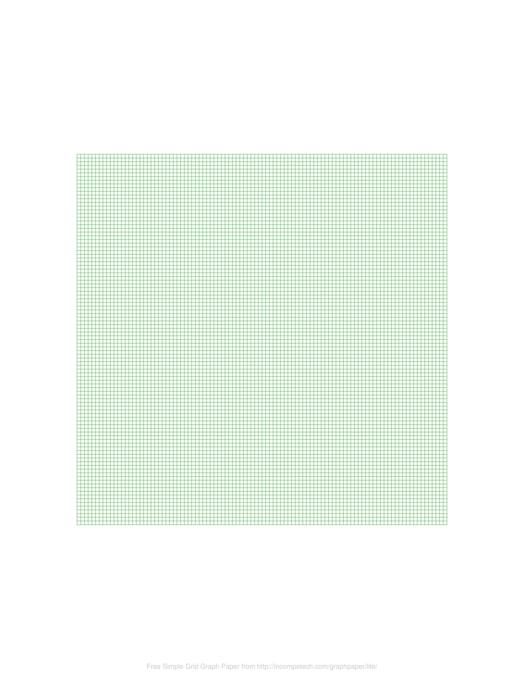 Green Graph Paper Printable A4