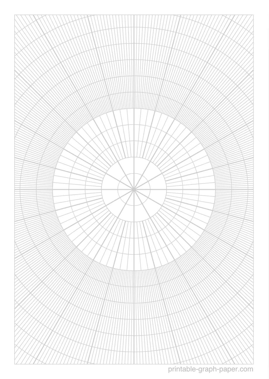 Free Printable 1 4 Polar Graph Paper Download And Print PDF
