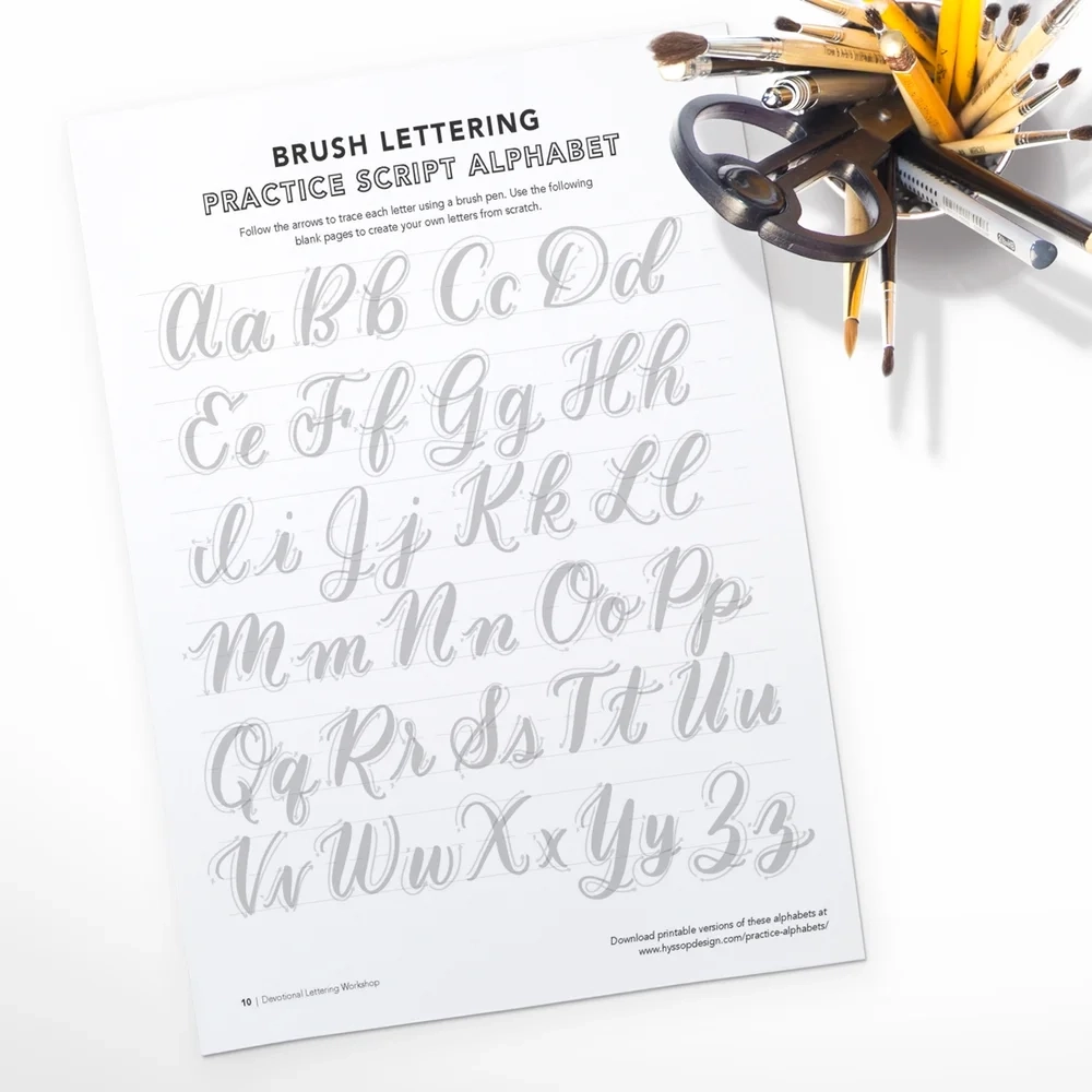 Free Printable Calligraphy Alphabet Worksheets Jacy Corral Hyssop Design