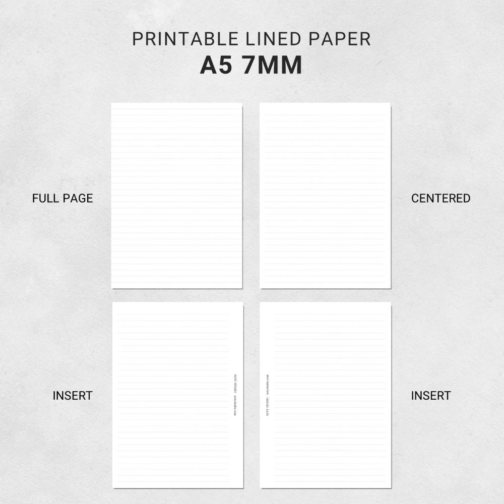 free printable graph lined paper a4 a5 letter half noty studio