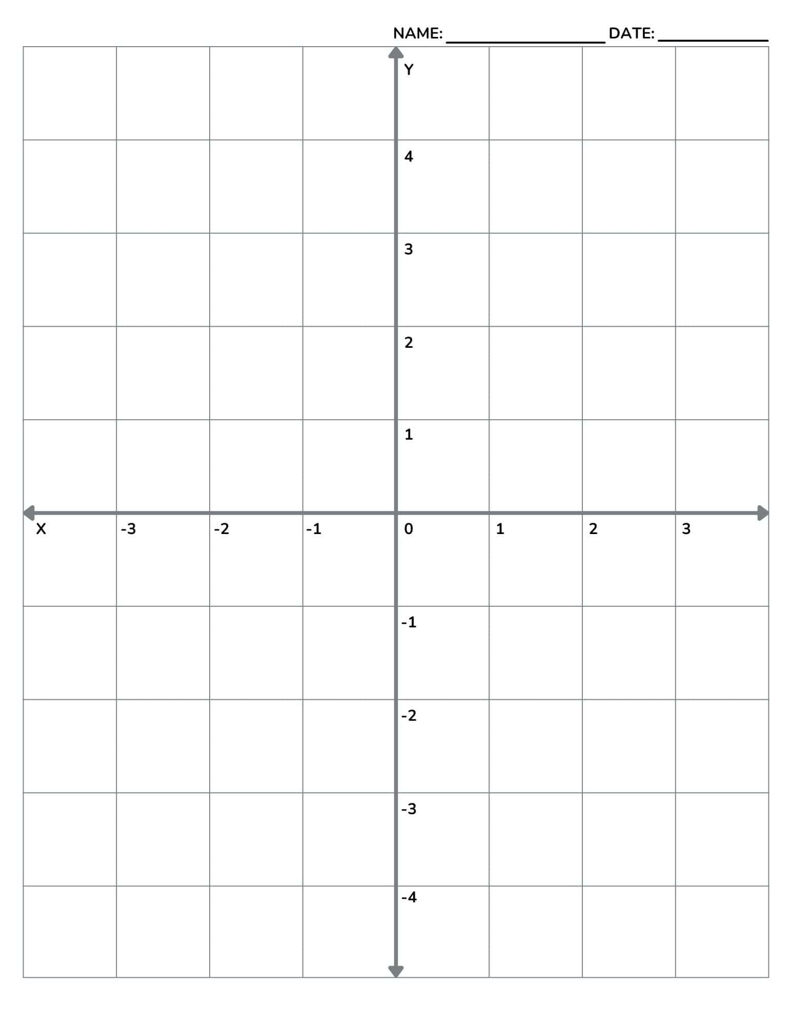 free printable graph paper with numbers