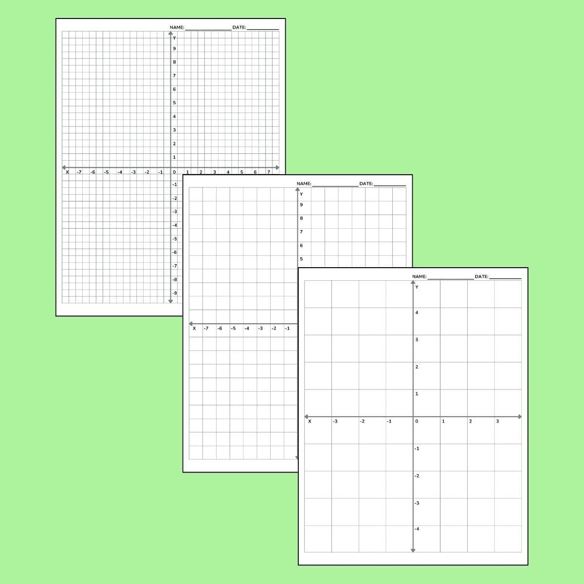free printable graph paper with numbers