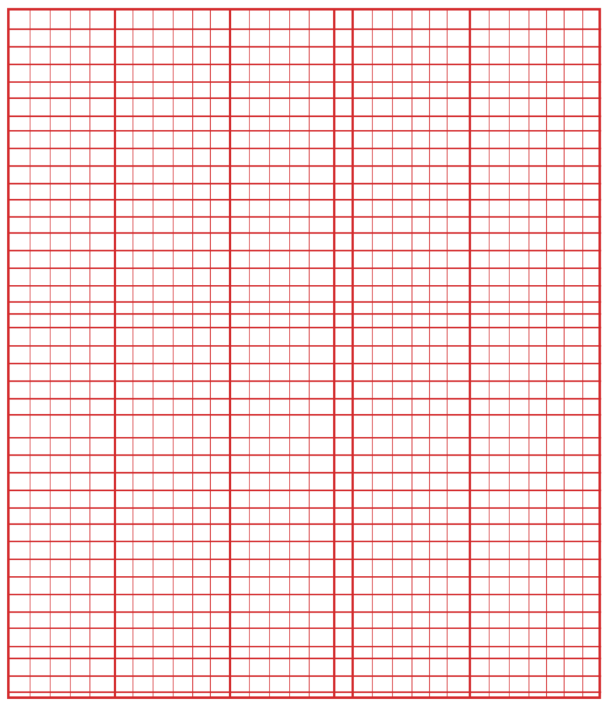 Free Printable Knitting Graph Paper Template PDF
