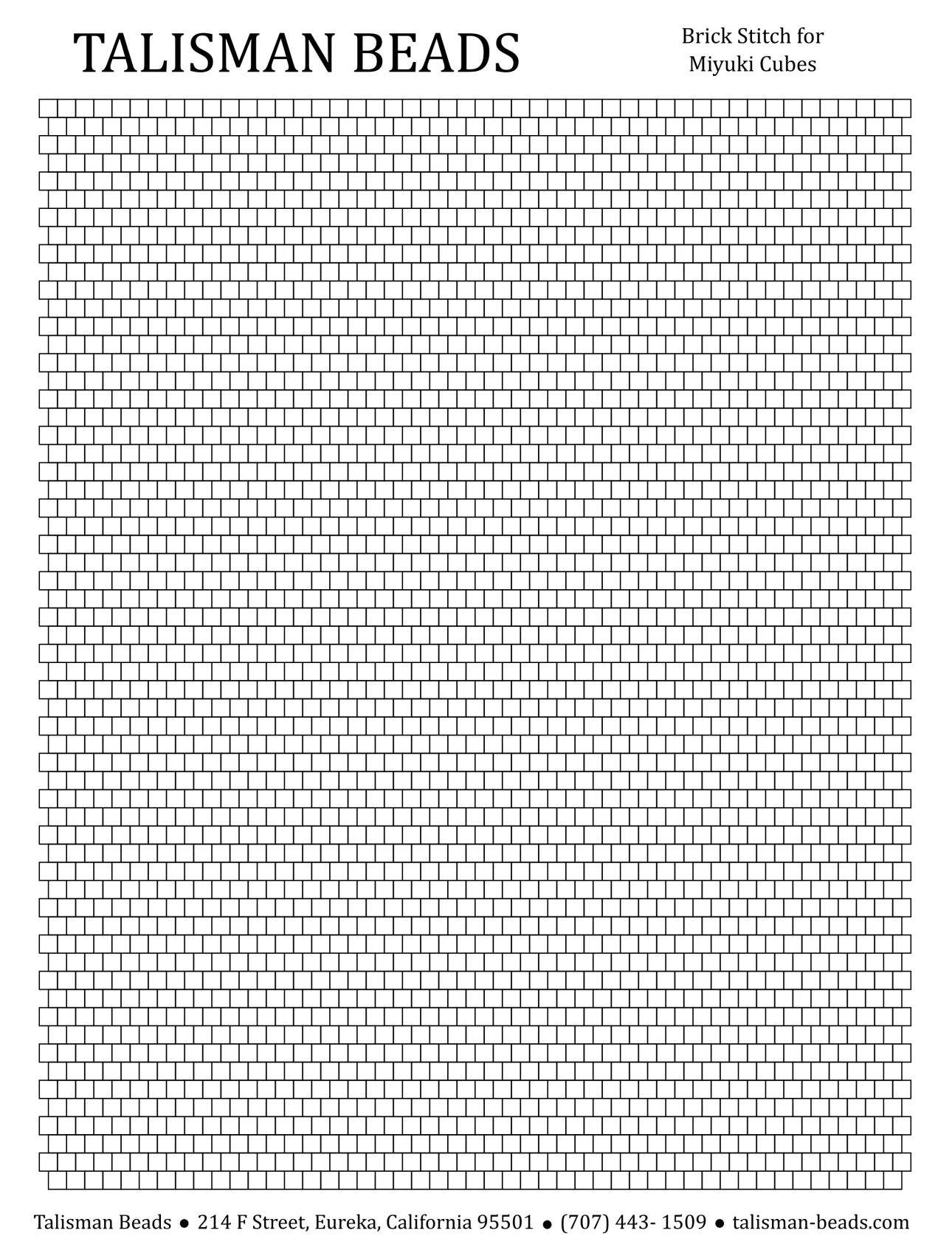 Free Printable Beading Graph Paper