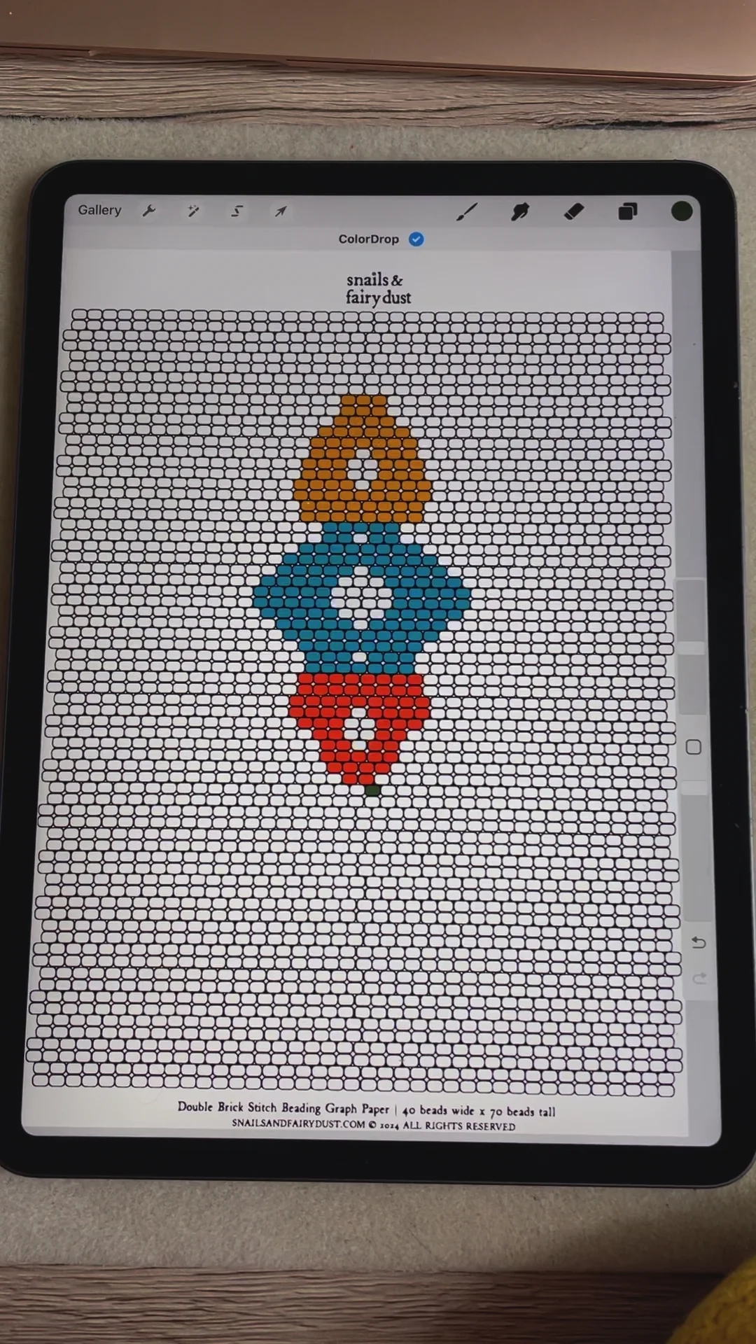 Full Page Beading Graph Paper Rosette Beading Graph Paper Stainless Steel Metal Bead Ball Chain