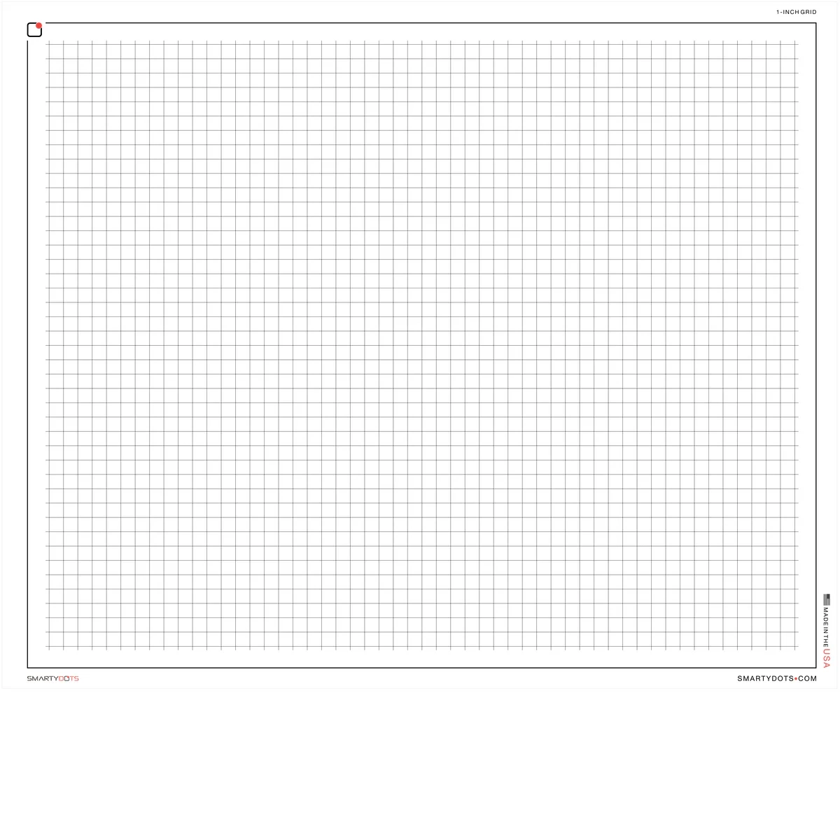 Graph 1 Inch Grid 58x48 Smarty Dots