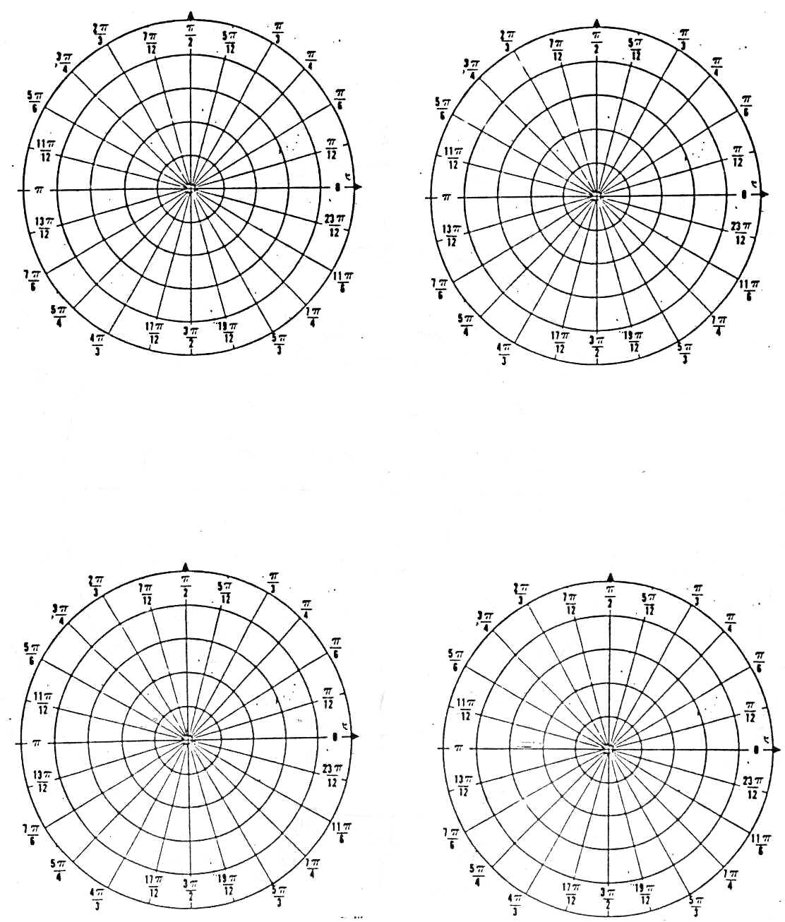 Graph Paper 1 Pack Polar Graph Paper 500 Sheets Radians 1 4 Grids Red Ink 3 Hole Punched Polar Graph Paper Printable