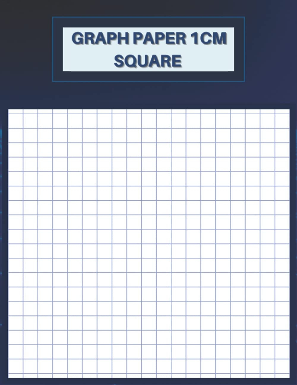 GRAPH PAPER 1CM SQUARE 1 Square centimeter 120 Pages Large 8 5 X 11 Publishing Munteera Amazon de B cher