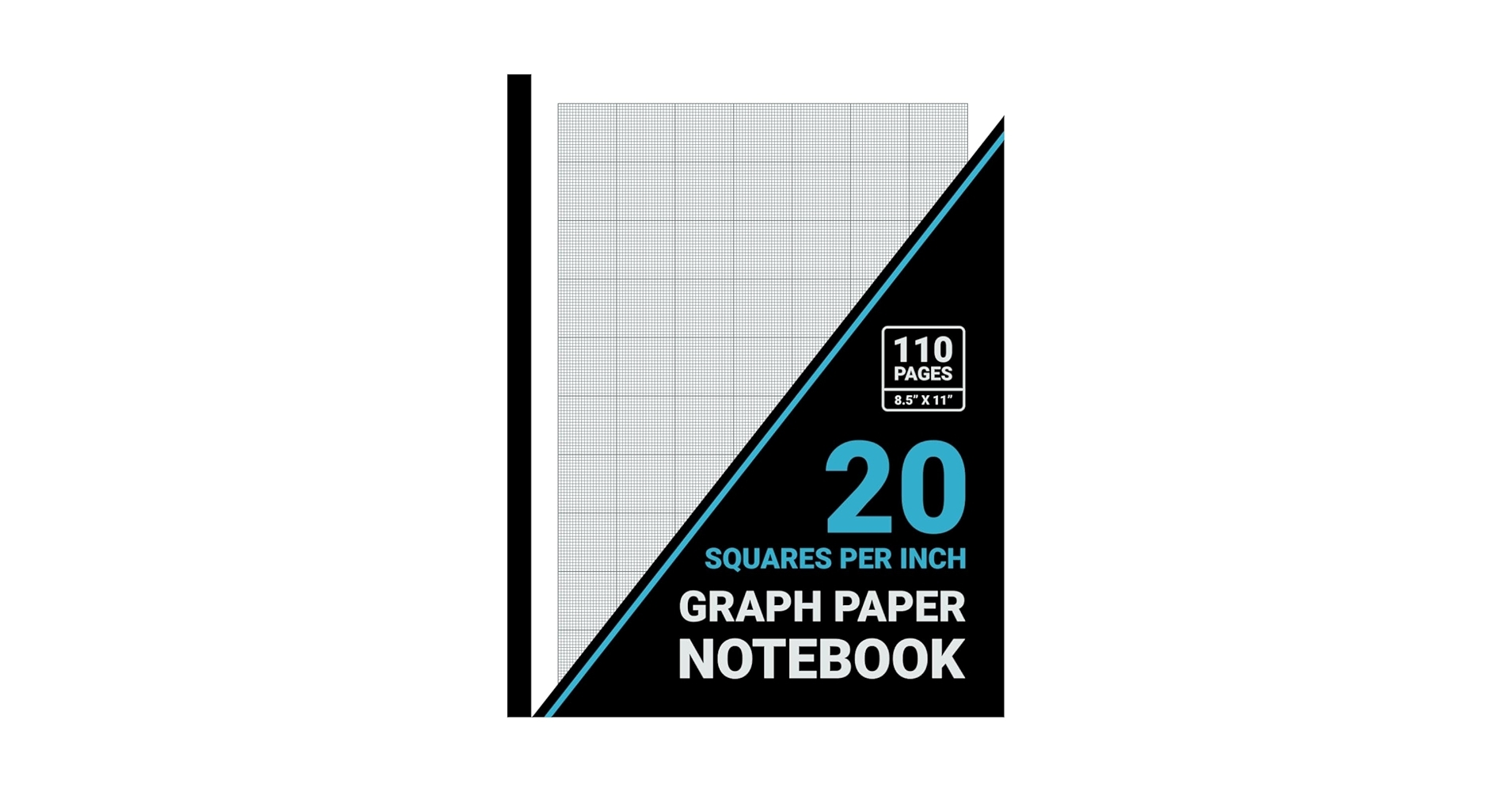 Graph Paper 20 Squares Per Inch Notebook 1 20 Inch Squares 20x20 Grid Graph Paper For Math Science Engineering Students Teachers 8 5 X 11 110 Pages Black Cover Publishers Sachi Amazon de Books