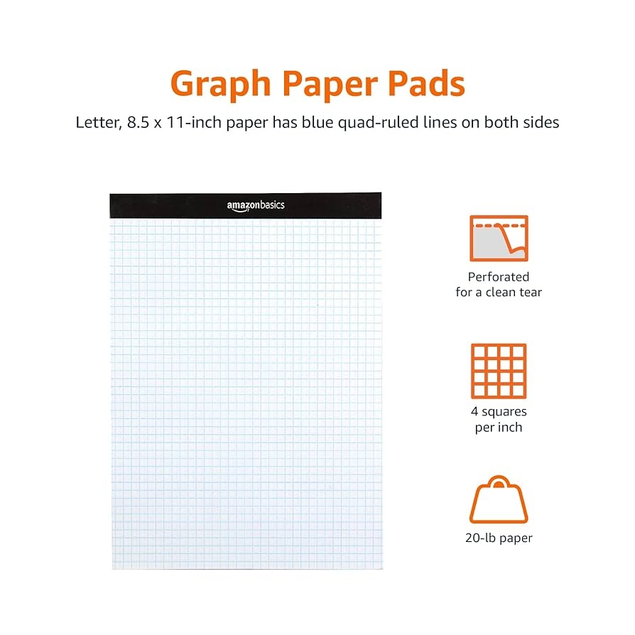 Graph Paper 8 5 X 11 Graphing Paper 8 5 X 11 Legal Pad Graph Paper Pad Togo Printable PDF