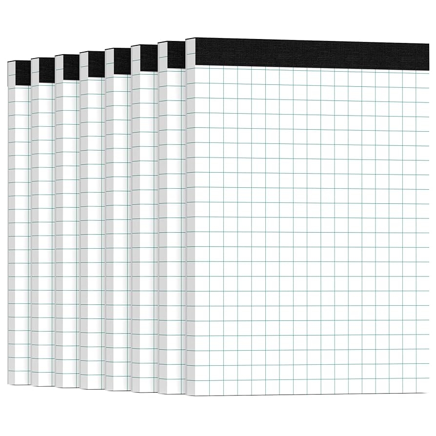 Graph Paper Bl cke 8 5 X 11 Graph Paper Notebook 8 Pack Grid Notebook Paper Pad