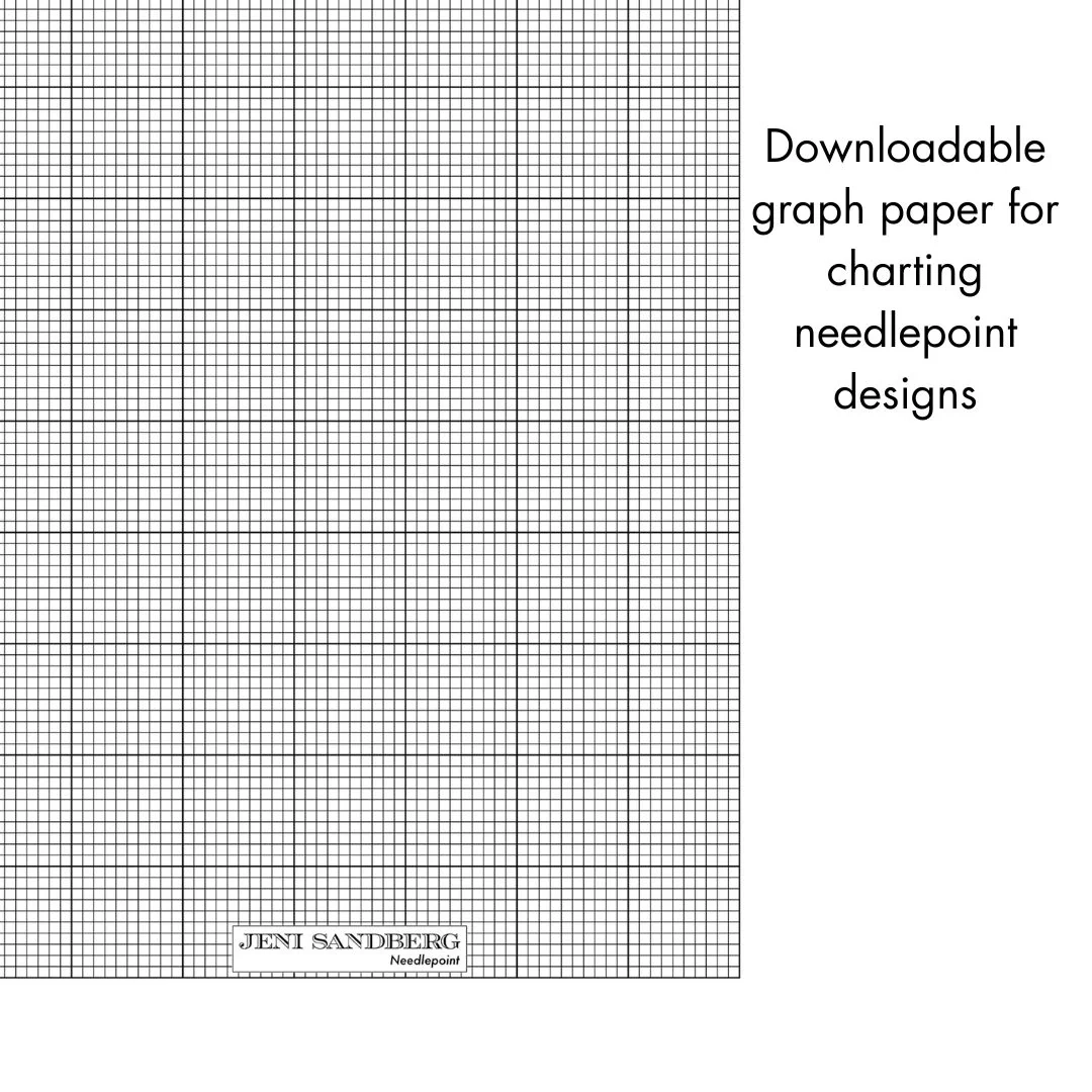 Graph Paper Download For Needlepoint Charting Jeni Sandberg Needlepoint