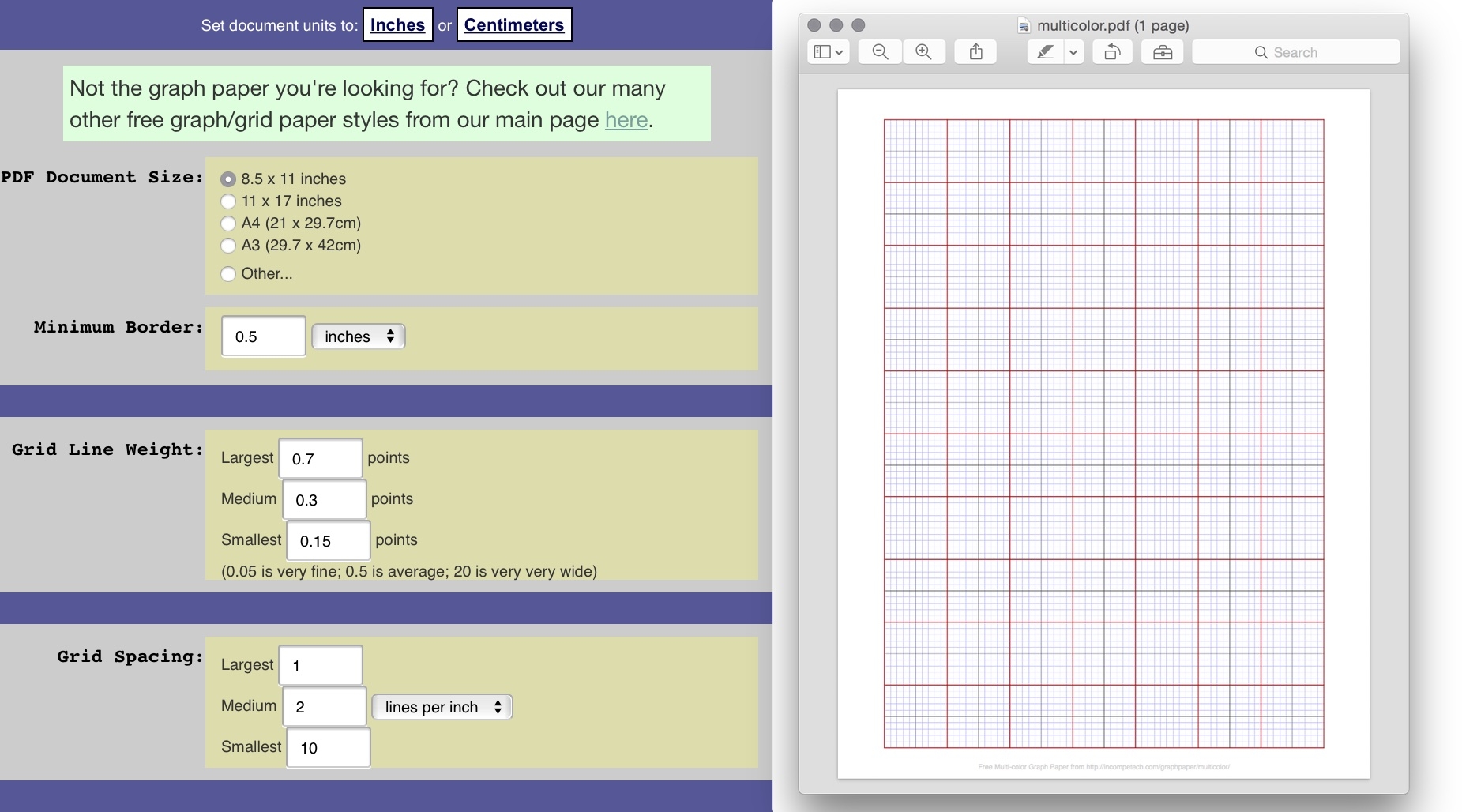 Free 1 Cm Graph Paper
