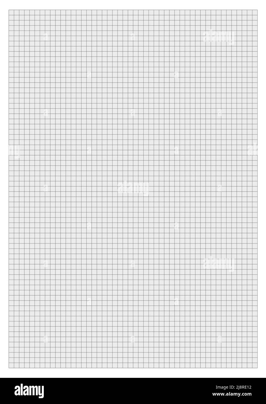 Graph Paper Grid Lines B4 Size Dimension Stock Vector Image Art Alamy