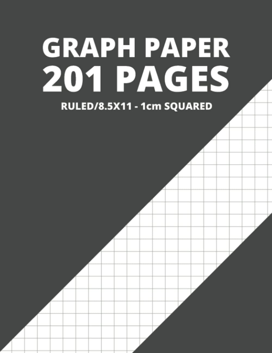 GRAPH PAPER NOTEBOOK 1 CM SQUARE 201 Pages 8 5 X 11 Inch White Paper Gri EBay Australia