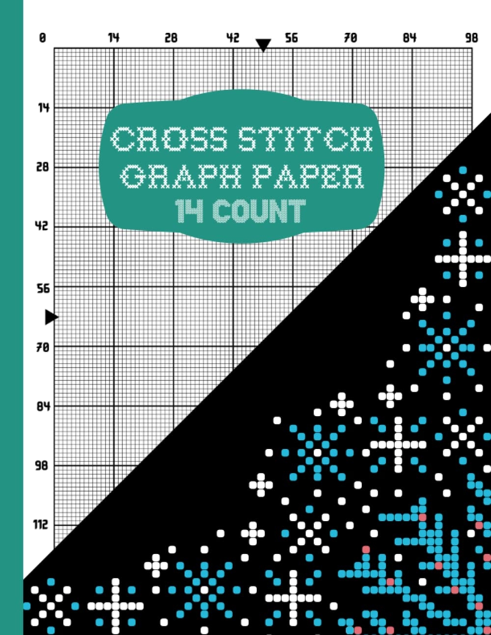 Graph Paper Notebook 14 count Graph Paper For Cross stitch With Inch Grid Printable Cross Stitch Notebook
