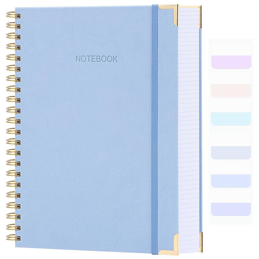Graph Paper Notebook 8 5 X 11 Spiral Notebook 300 Page Hardcover Graphing Notebook For School Leather Notebooks For Work Engineering Large A4 Grid Notebook 5 Squares 24Pcs Tabs Light Blue Amazon de 