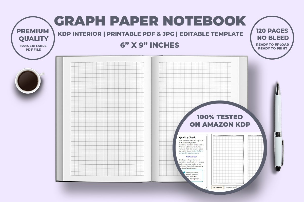 Graph Paper Notebook KDP Interior