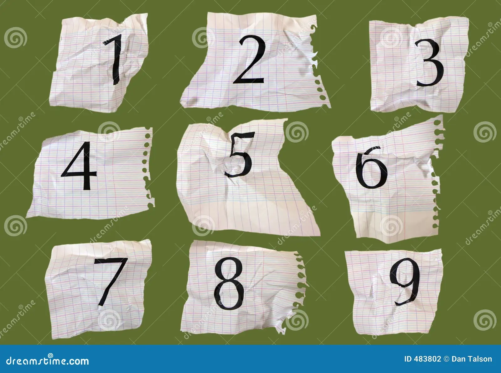 Graph Paper Numbers Stock Illustration Illustration Of Crumbled 483802