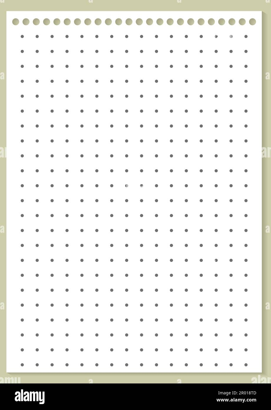 Graph Paper Printable Dotted Grid Paper On White Background Geometric Abstract Dotted Transparent Illustration With Dots For School Notebook Diary Stock Vector Image Art Alamy