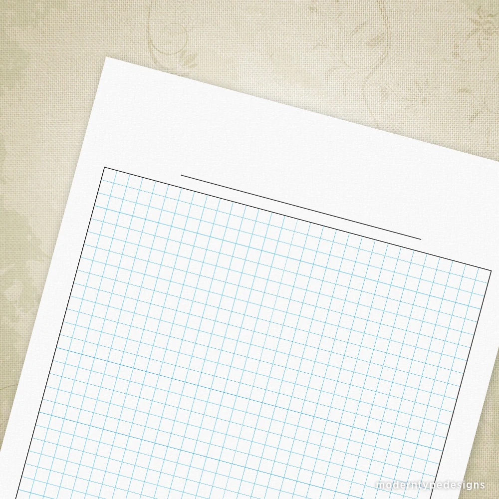 Graph Paper Printable For Clipboard