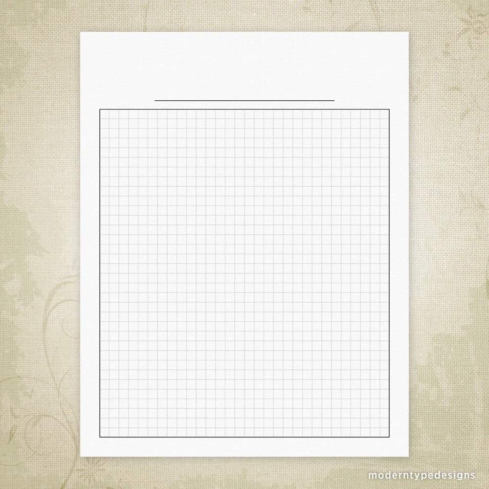Graph Paper Printable For Clipboard