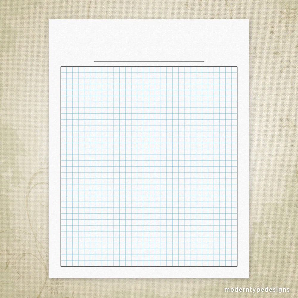 Graph Paper Printable For Clipboard