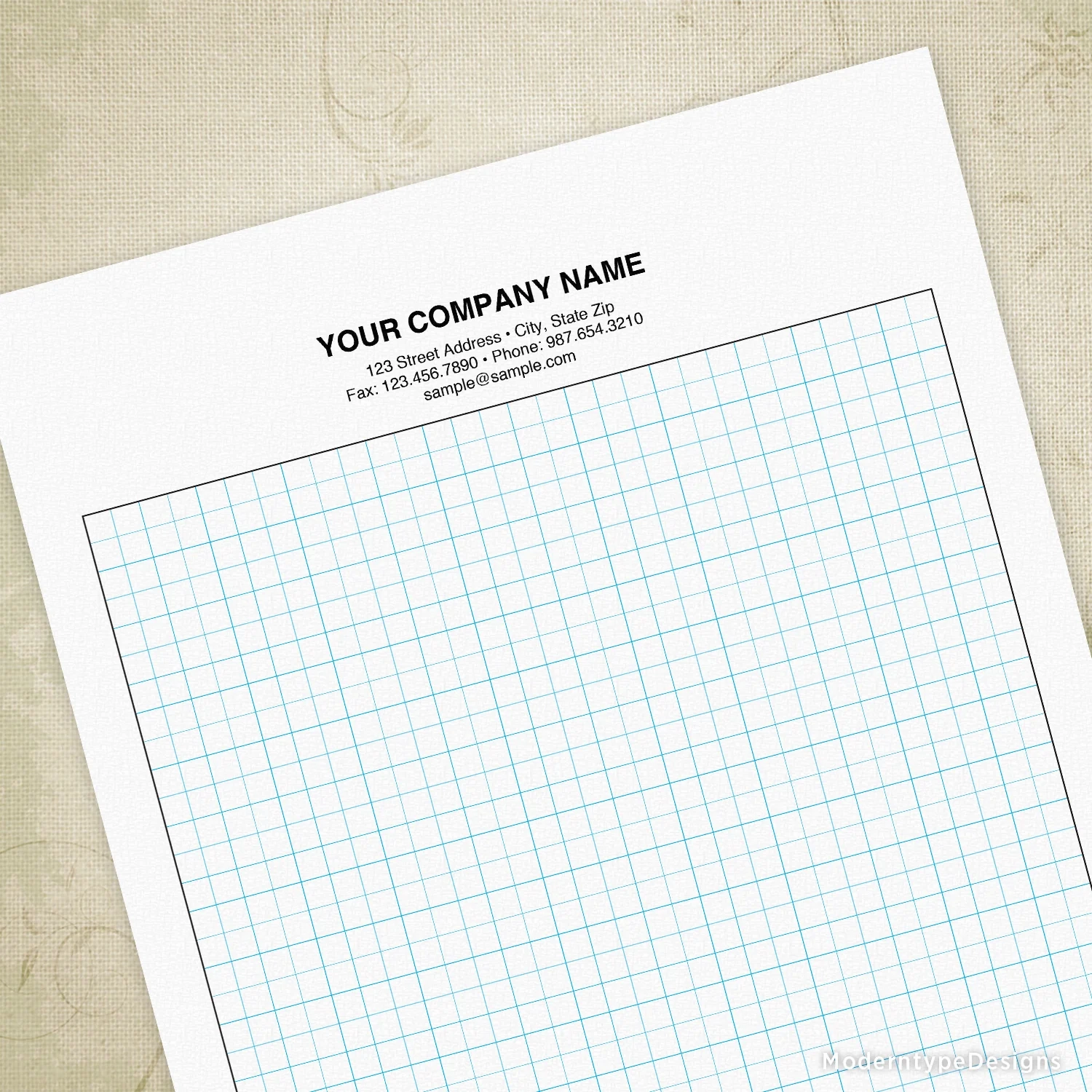 Graph Paper Printable For Clipboard Personalized