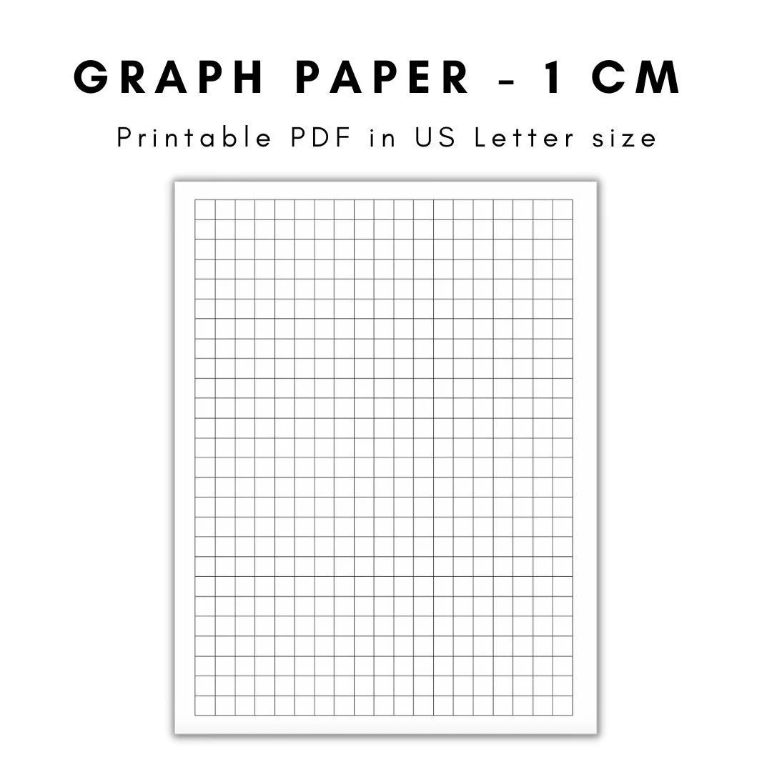 graph paper printable graph paper graph paper printable graph paper 1 cm 1 cm graph paper etsy canada