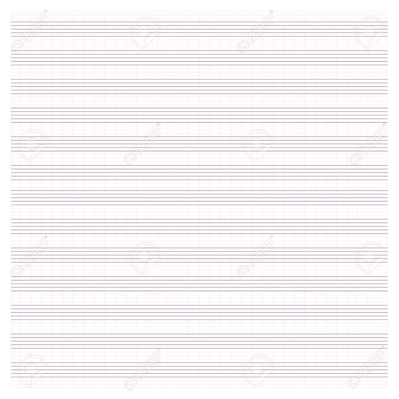 Graph Paper Printable Grid Paper With Stave On A White Background A Blank Music Sheet Paper With Staff Geometric Pattern For Composition Education School Realistic Lined Paper Blank Lizenzfrei Nutzbare SVG Vektorgrafiken 