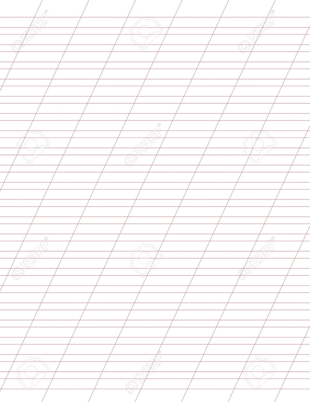 Graph Paper Printable Lined Grid Paper With Color Horisontal Diagonal Lines Geometric Pattern For School Oblique Notebook Realistic Lined Paper Blank Size Letter Exercise Page For Calligraphy Royalty Free SVG Cliparts Vectors 