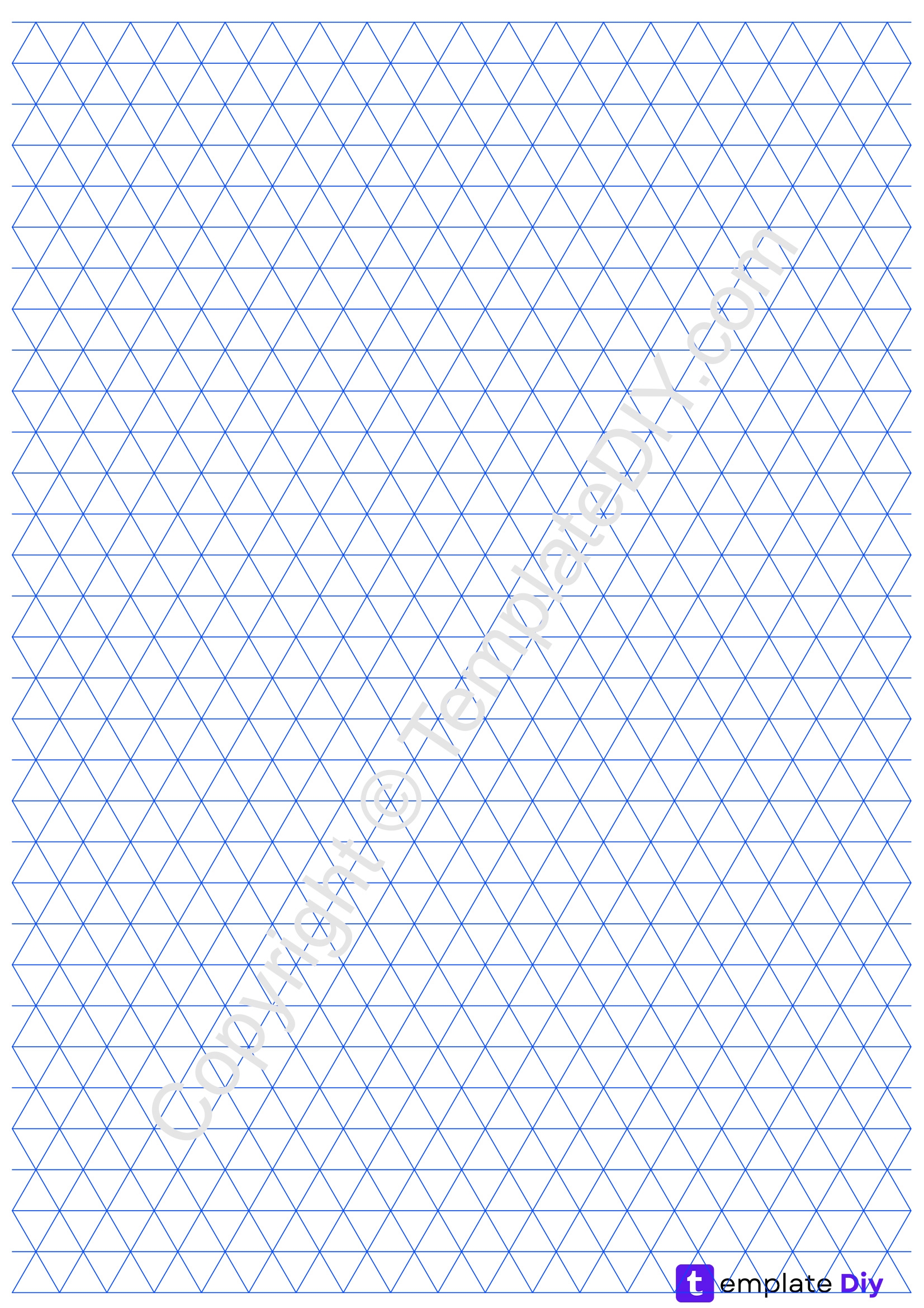 Diagonal Graph Paper Printable