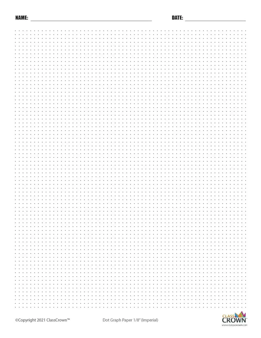 Graph Paper Printables ClassCrown