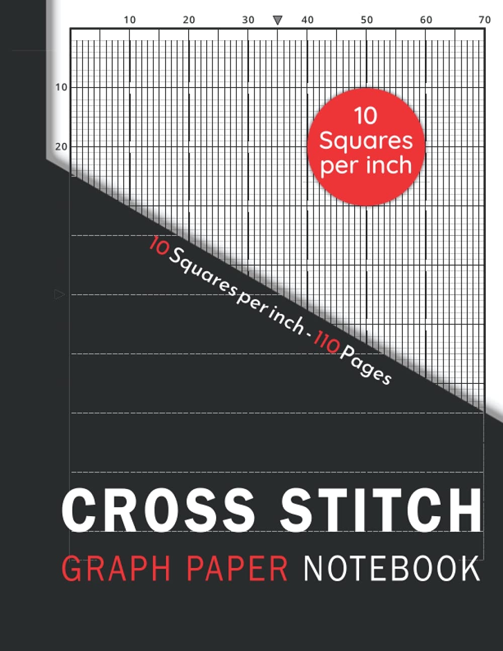 Graph Paper Small Grid 14 Count Cross Stitch Graph Paper Notebook 100 Page Design Book 8 5 x11 Cross Stitch Graph Template