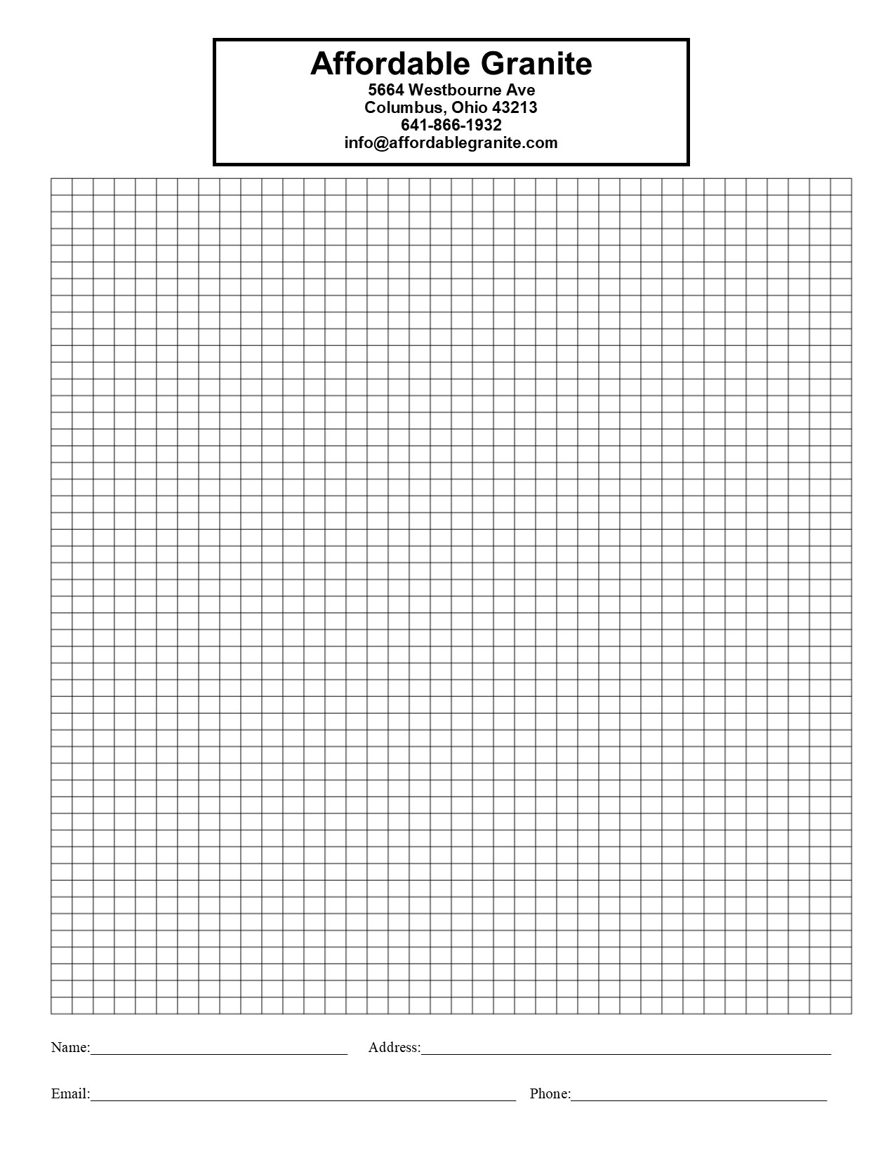 Graph Paper Template