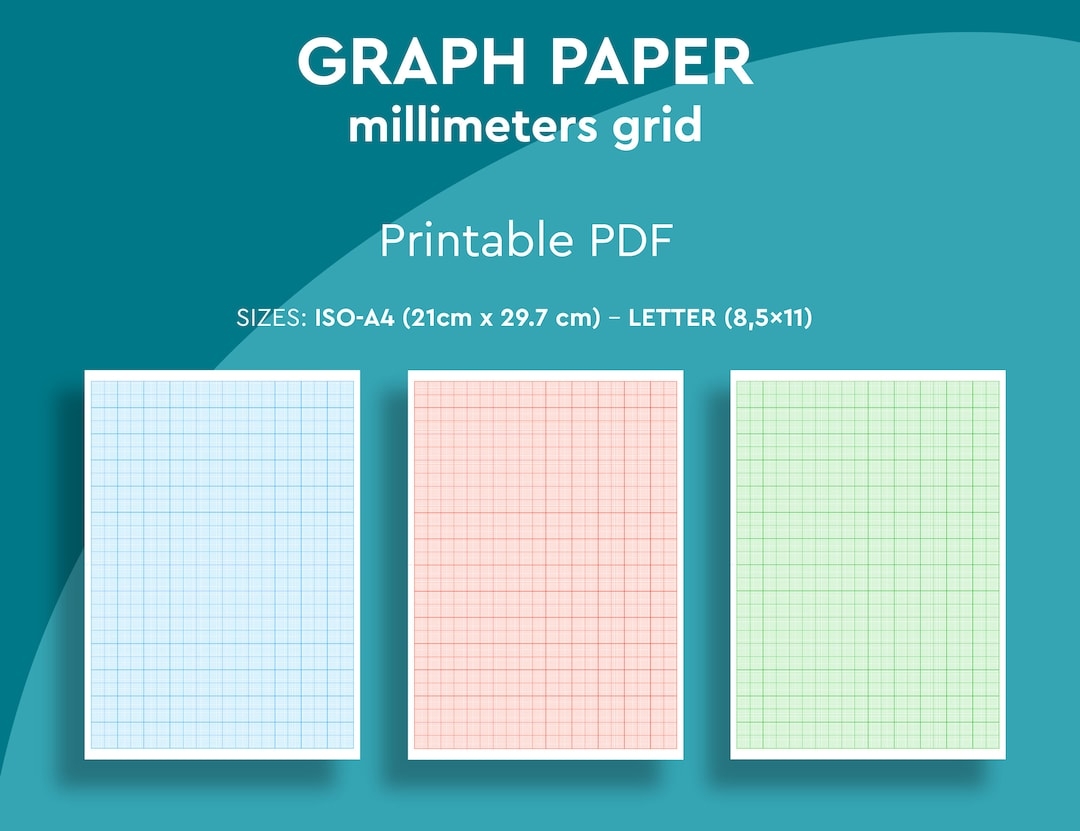 Graph Paper Tochiman 1mm Grid A4 Size 50 Sheets Green Colored Graph Paper