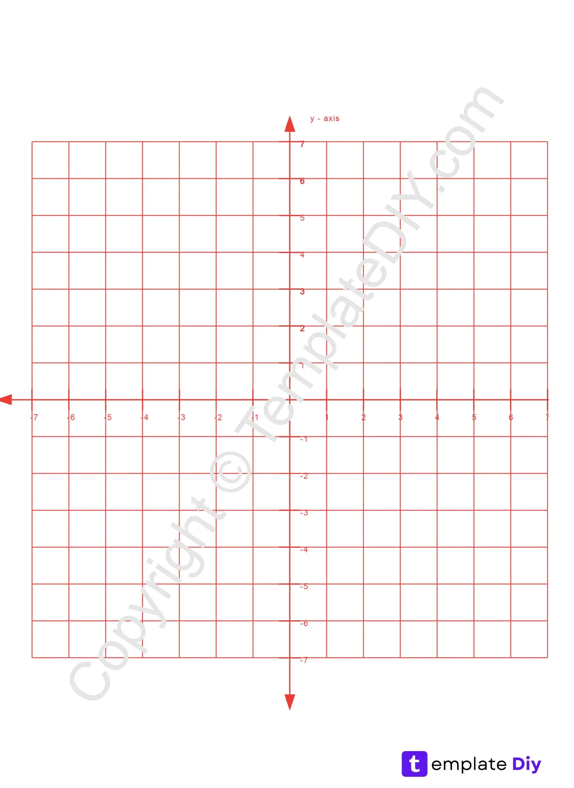 Graph Paper With Axis Template Printable PDF Word