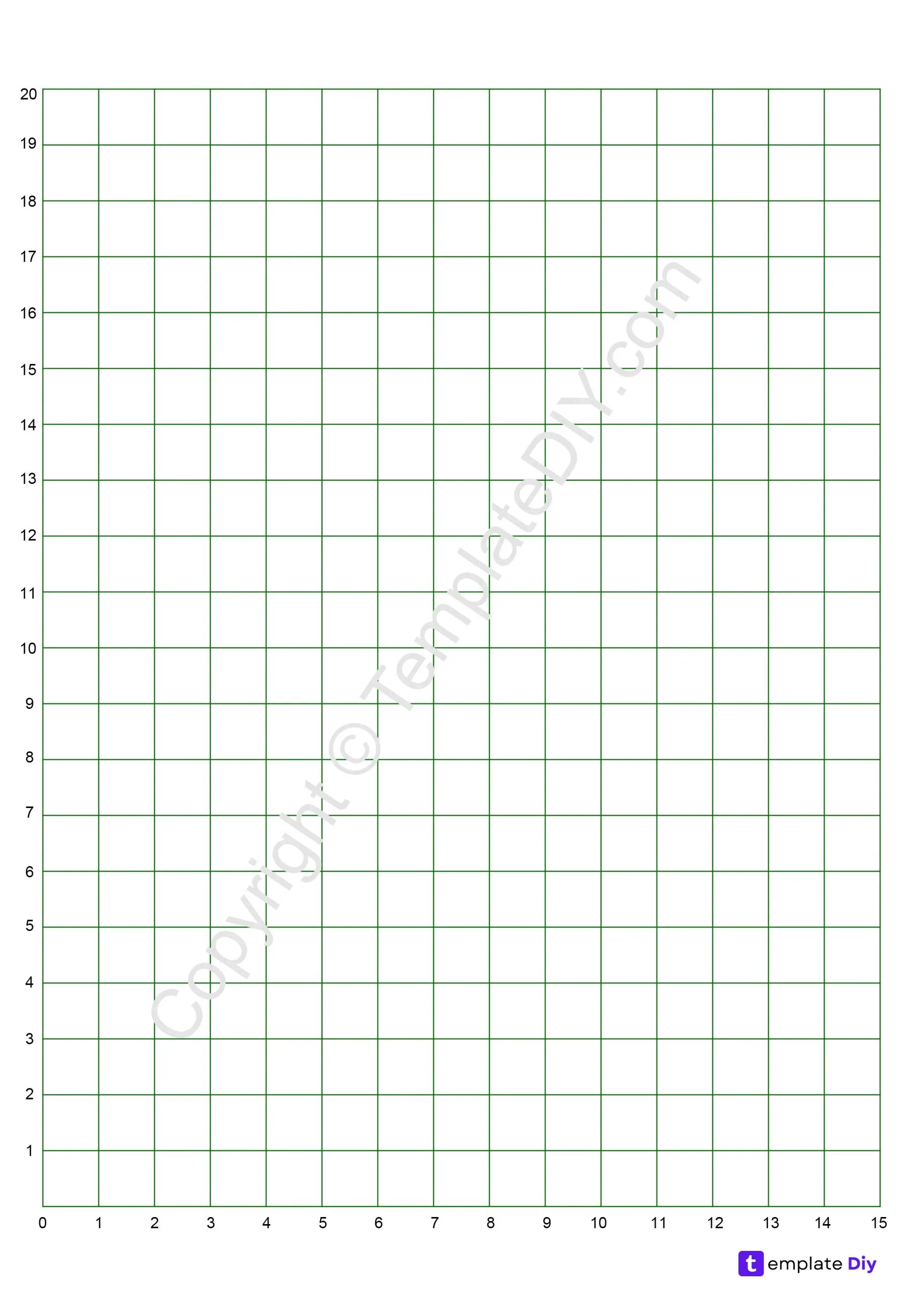 graph paper with numbers template printable blank pdf