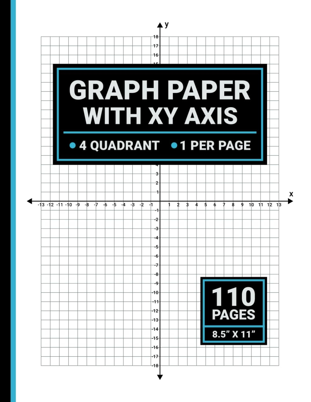 Graph Paper With X And Y Axis 4 Quadrants 1 Per France Ubuy