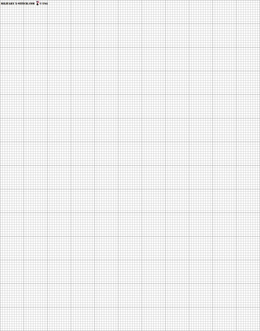 Graph Paper Worksheet Free PDF Download Military XStitch Com