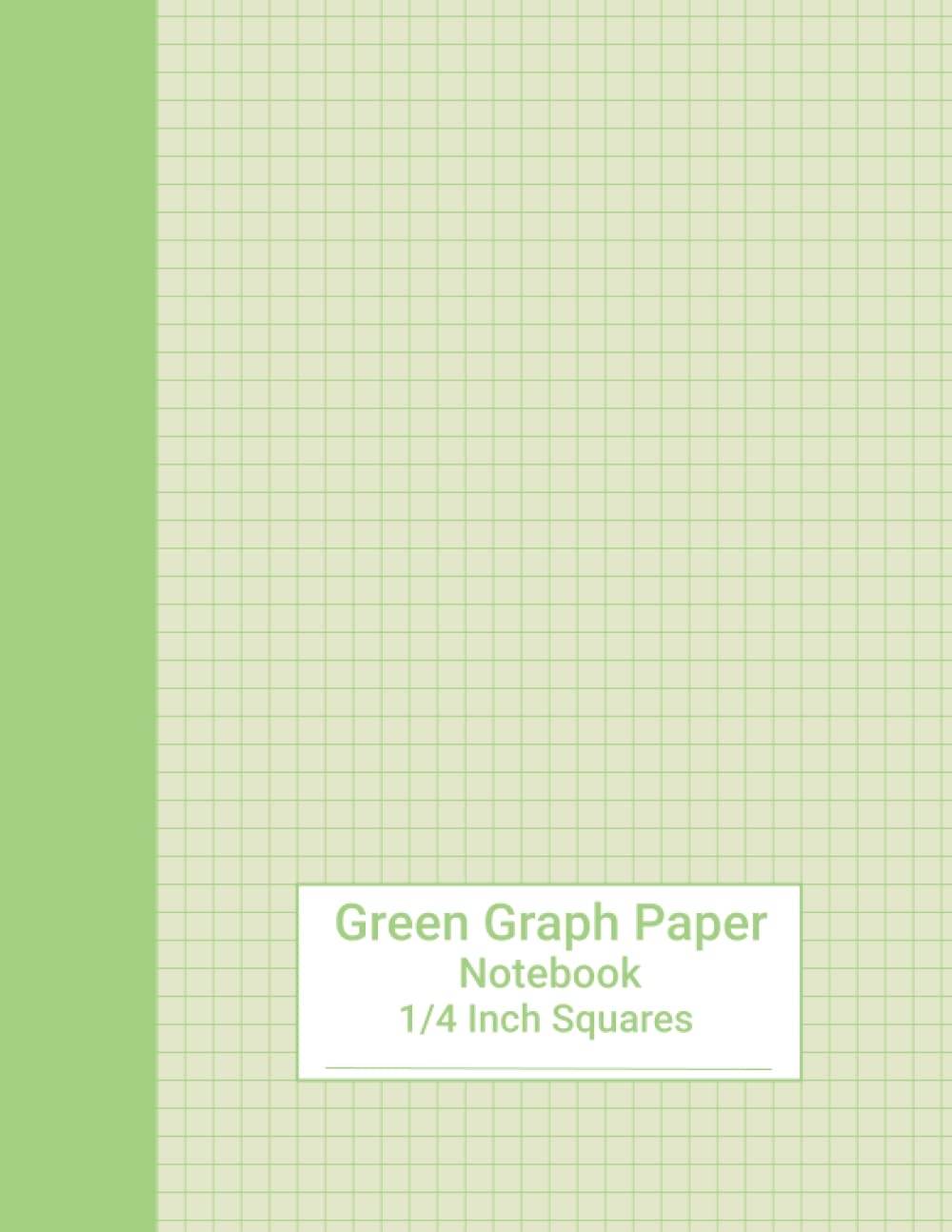 Green Graph Paper Notebook 4x4 Quad Ruled Colorful Graphing Paper With 1 4 Inch Squares And Green Colored Grid Pages Inside Press Prizmatic Amazon de Books
