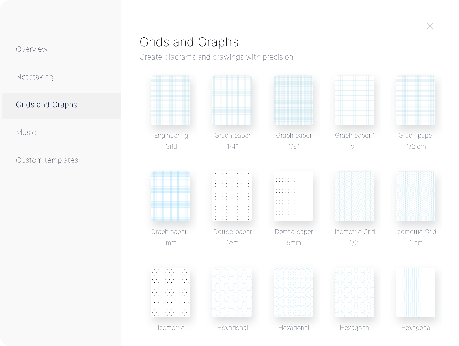 Grid And Lined Templates And Overlays Drawboard Help Centre