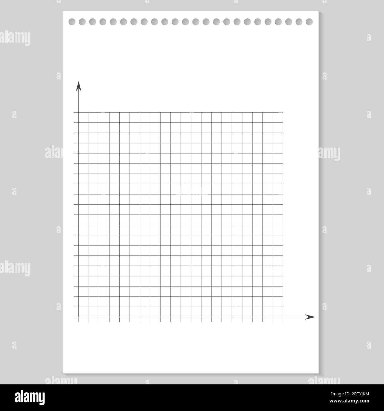 Grid Paper Mathematical Graph Cartesian Coordinate System With X axis Y Axis Squared Background With Color Lines Geometric Pattern For School Stock Vector Image Art Alamy