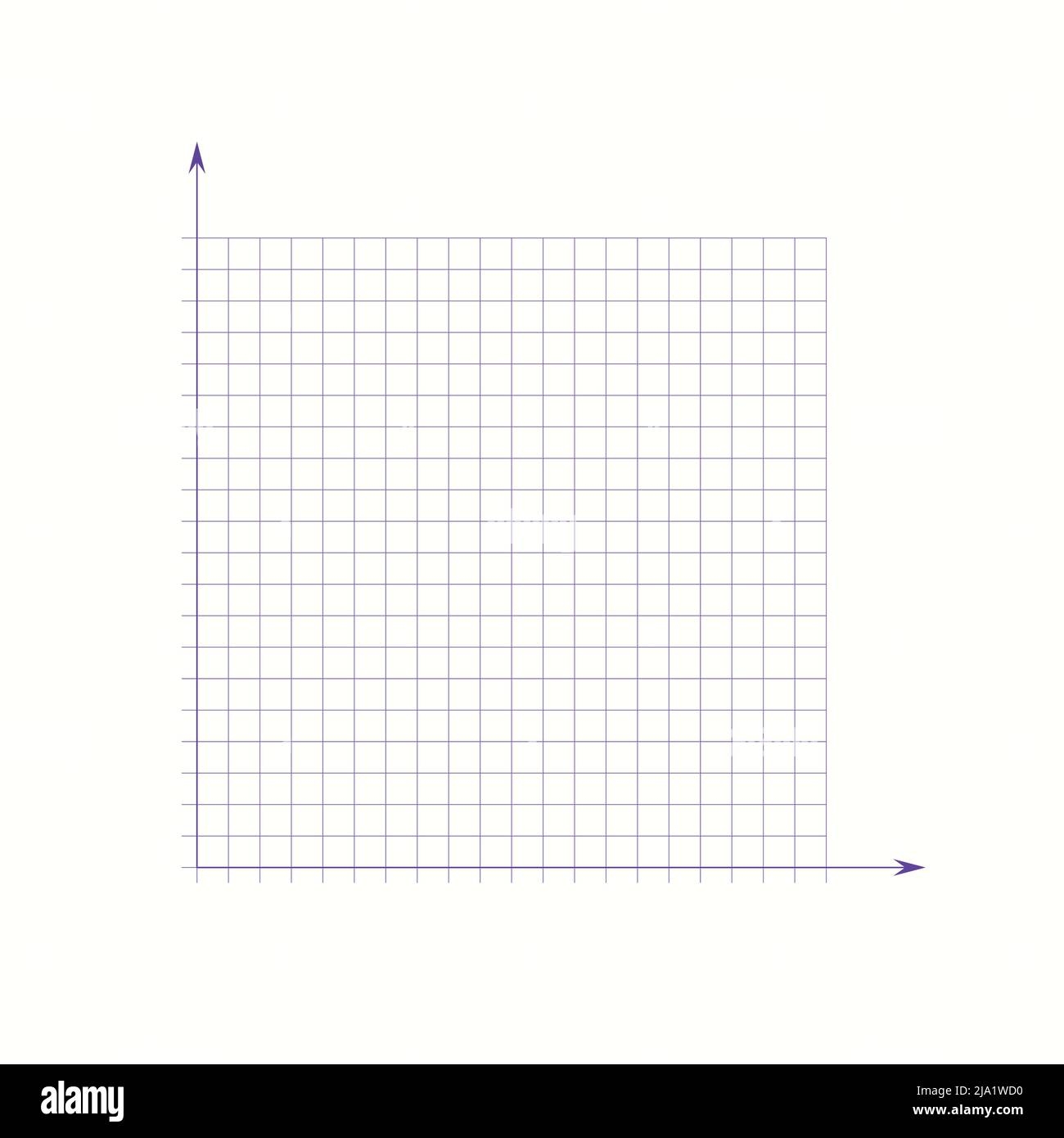 Grid Paper Mathematical Graph Cartesian Coordinate System With X axis Y Axis Squared Background With Color Lines Geometric Pattern For School Stock Vector Image Art Alamy