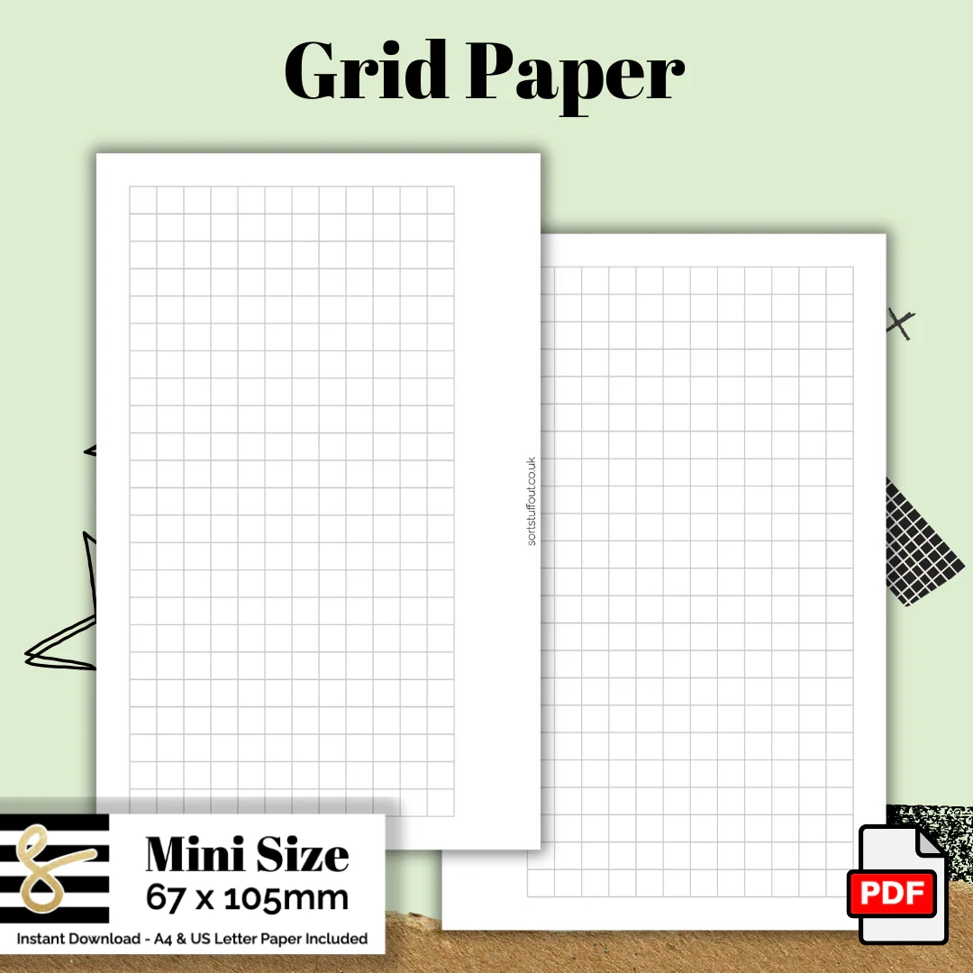 Grid Paper Mini Size Free Printable Sort Stuff Out