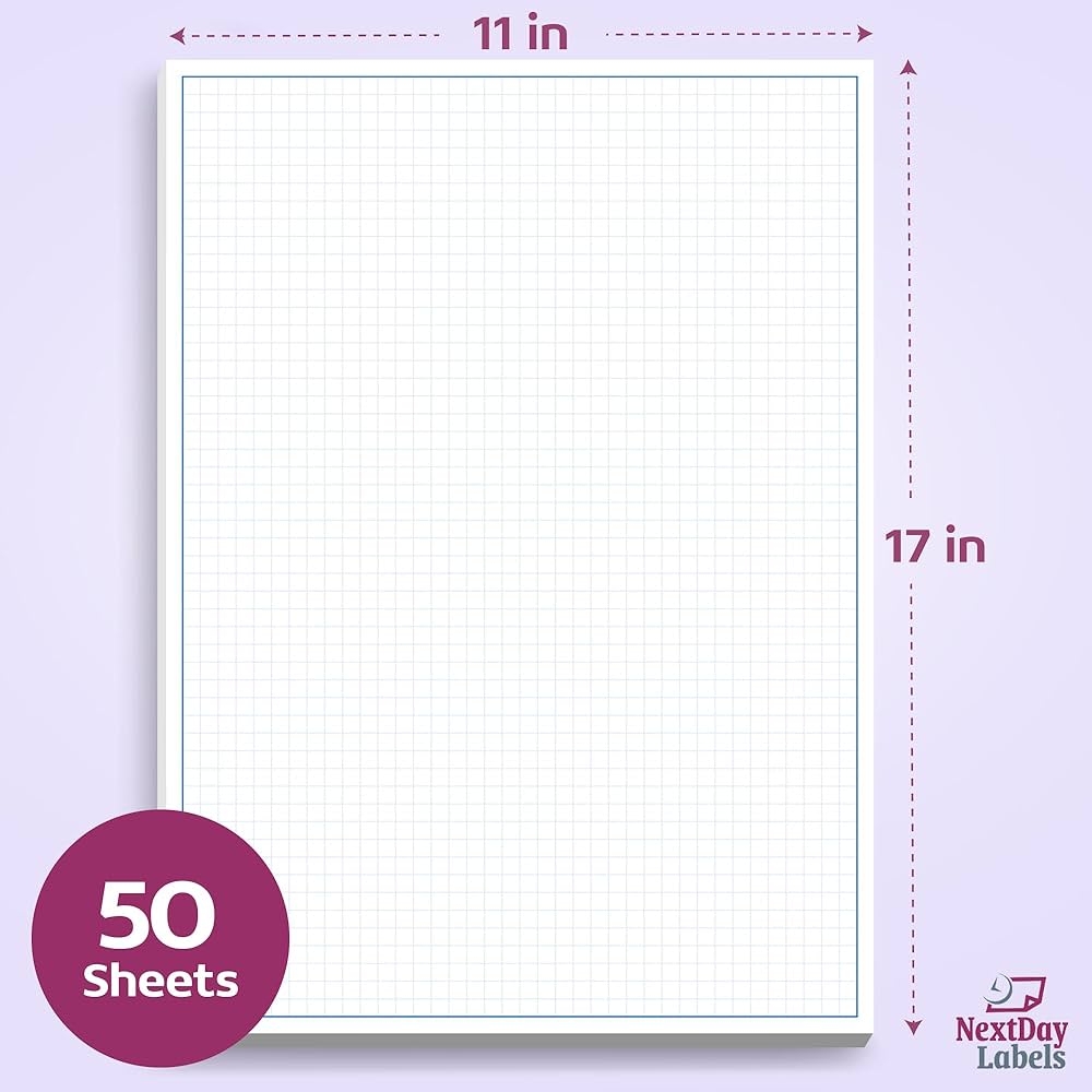 Grid Paper Mr Pen Graph Paper Pad 4x4 4 Squares Per Inch 8 5 x11 55 Sheets 3 Hole Punched Graph Paper Pad Graphing Paper Large Graph Paper
