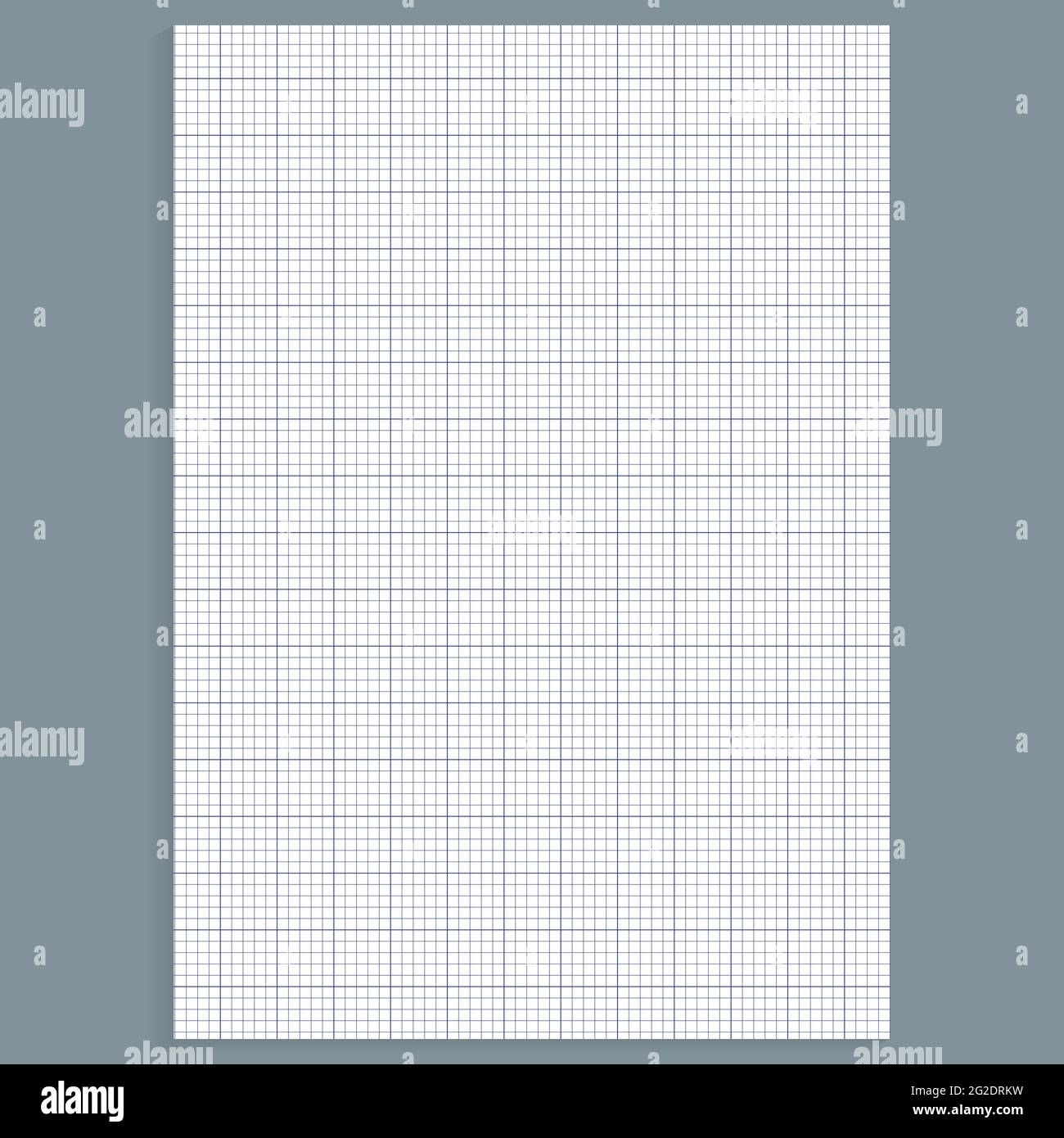 Grid Paper Realistic Blank Lined Paper Sheet In A4 Format Squared Background With Color Graph Geometric Pattern For School Wallpaper Textures Stock Vector Image Art Alamy
