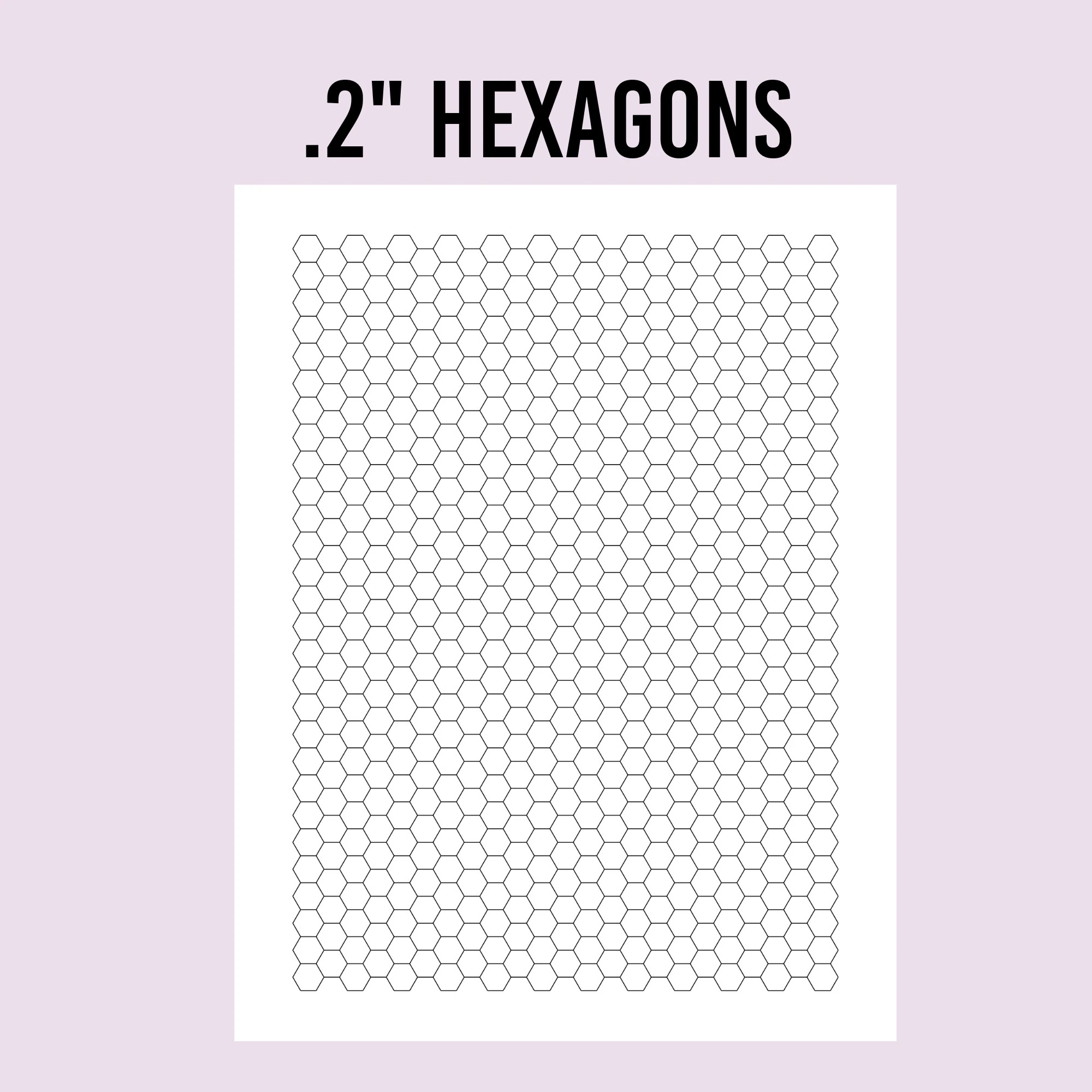 Printable Hexagon Graph Paper